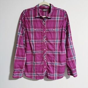 The North Face - Orchid Plaid Button Down Long Sleeve Shirt